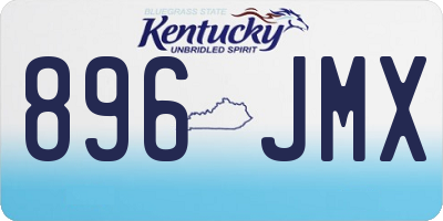 KY license plate 896JMX