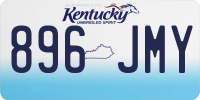 KY license plate 896JMY