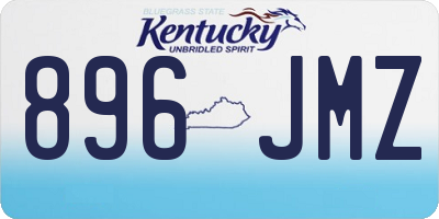 KY license plate 896JMZ