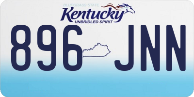 KY license plate 896JNN