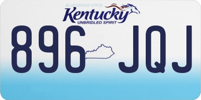 KY license plate 896JQJ