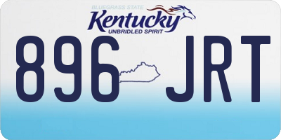 KY license plate 896JRT