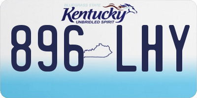 KY license plate 896LHY