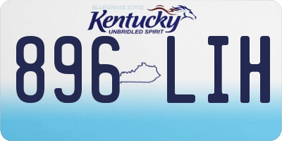KY license plate 896LIH