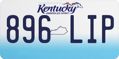 KY license plate 896LIP
