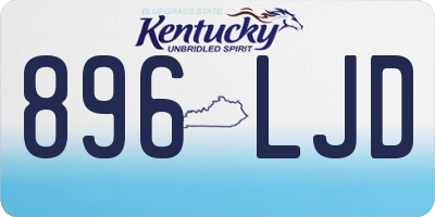 KY license plate 896LJD