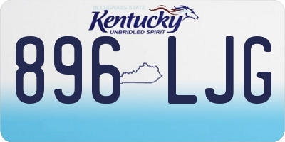 KY license plate 896LJG