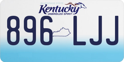 KY license plate 896LJJ