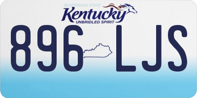 KY license plate 896LJS
