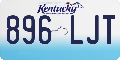KY license plate 896LJT