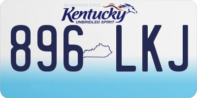 KY license plate 896LKJ