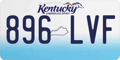 KY license plate 896LVF