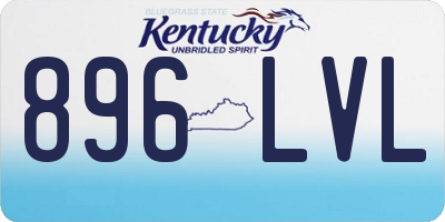 KY license plate 896LVL