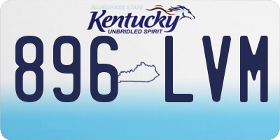 KY license plate 896LVM