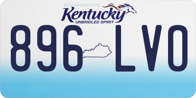 KY license plate 896LVO