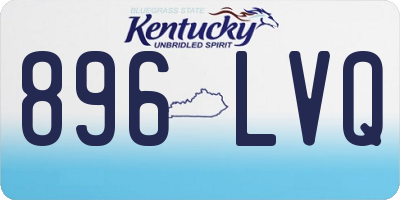 KY license plate 896LVQ