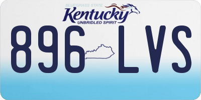 KY license plate 896LVS