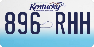 KY license plate 896RHH