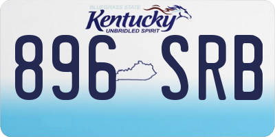 KY license plate 896SRB