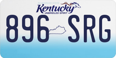 KY license plate 896SRG
