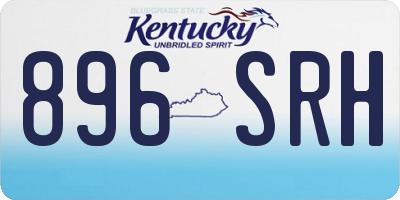 KY license plate 896SRH