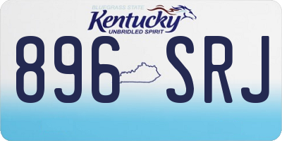 KY license plate 896SRJ