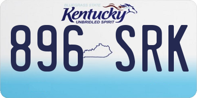 KY license plate 896SRK