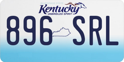 KY license plate 896SRL