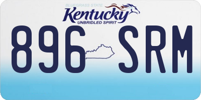 KY license plate 896SRM