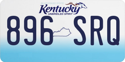 KY license plate 896SRQ