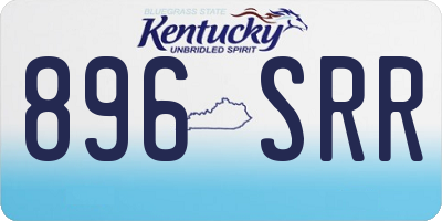 KY license plate 896SRR