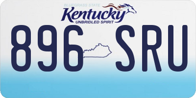 KY license plate 896SRU