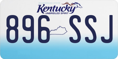 KY license plate 896SSJ