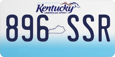 KY license plate 896SSR