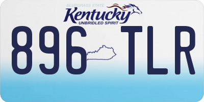 KY license plate 896TLR