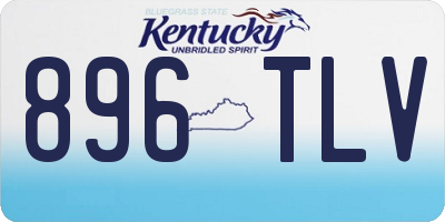 KY license plate 896TLV