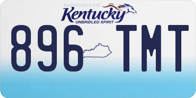 KY license plate 896TMT