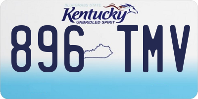 KY license plate 896TMV