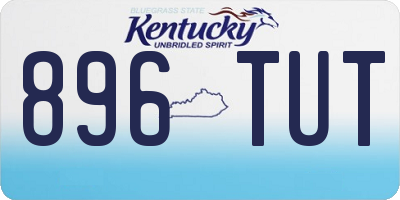 KY license plate 896TUT