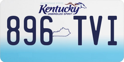 KY license plate 896TVI