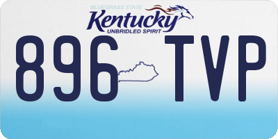 KY license plate 896TVP