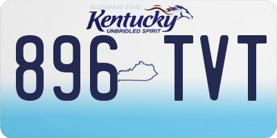 KY license plate 896TVT