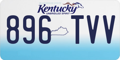 KY license plate 896TVV