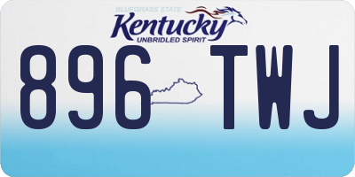 KY license plate 896TWJ