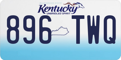 KY license plate 896TWQ
