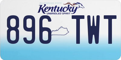 KY license plate 896TWT