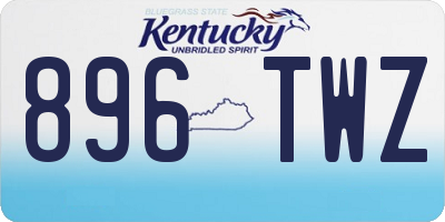KY license plate 896TWZ