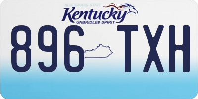 KY license plate 896TXH