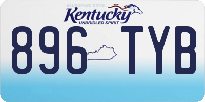KY license plate 896TYB