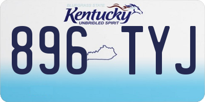 KY license plate 896TYJ